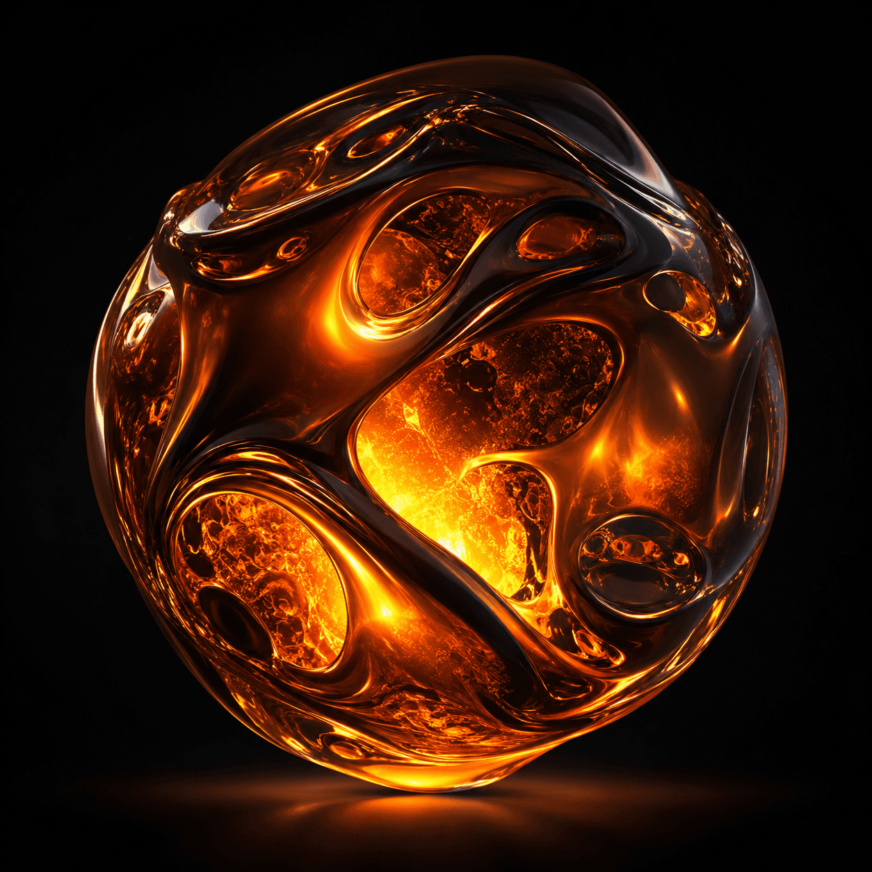 Abstract glowing signal visualization representing real-time market data